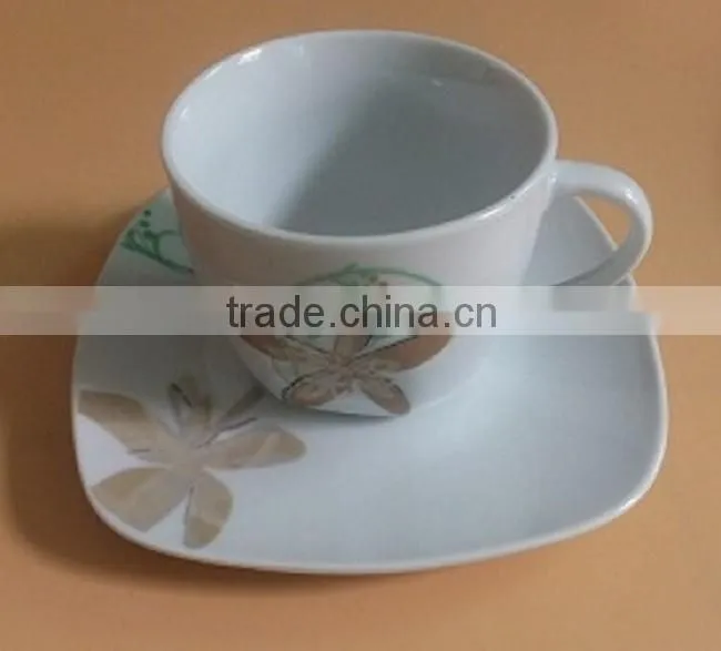 Elegance Porcelain Ceramic square dinner sets porcelain tableware dinnersets with nice flower crockery items dinnerware sets