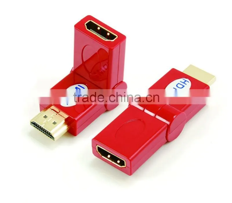 HDMI male to female adapter rotating 180 degree
