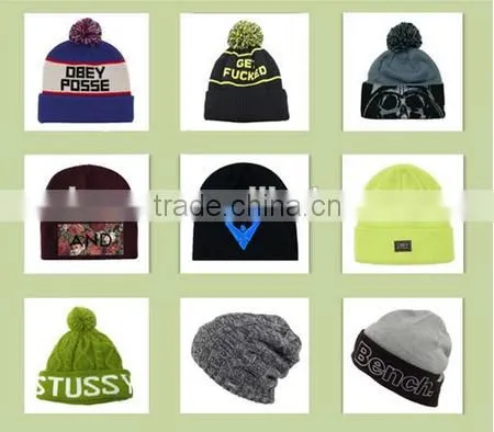 Custom wool beanie hat