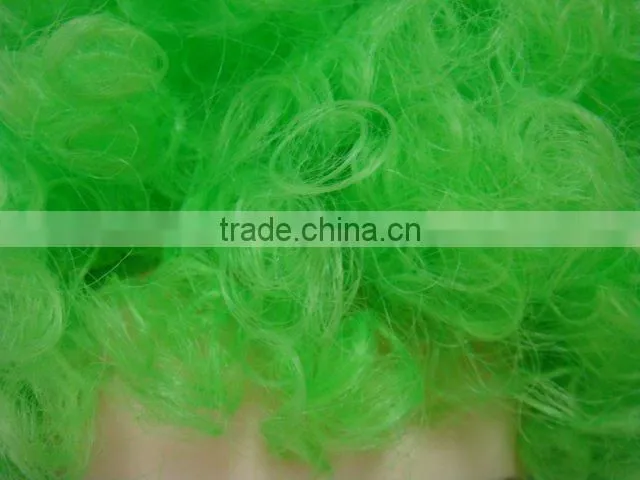 wholesale green football fan wigs