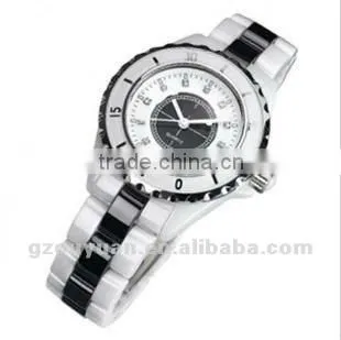 Fashion Wristwatch for women, white ceramic wristwatch