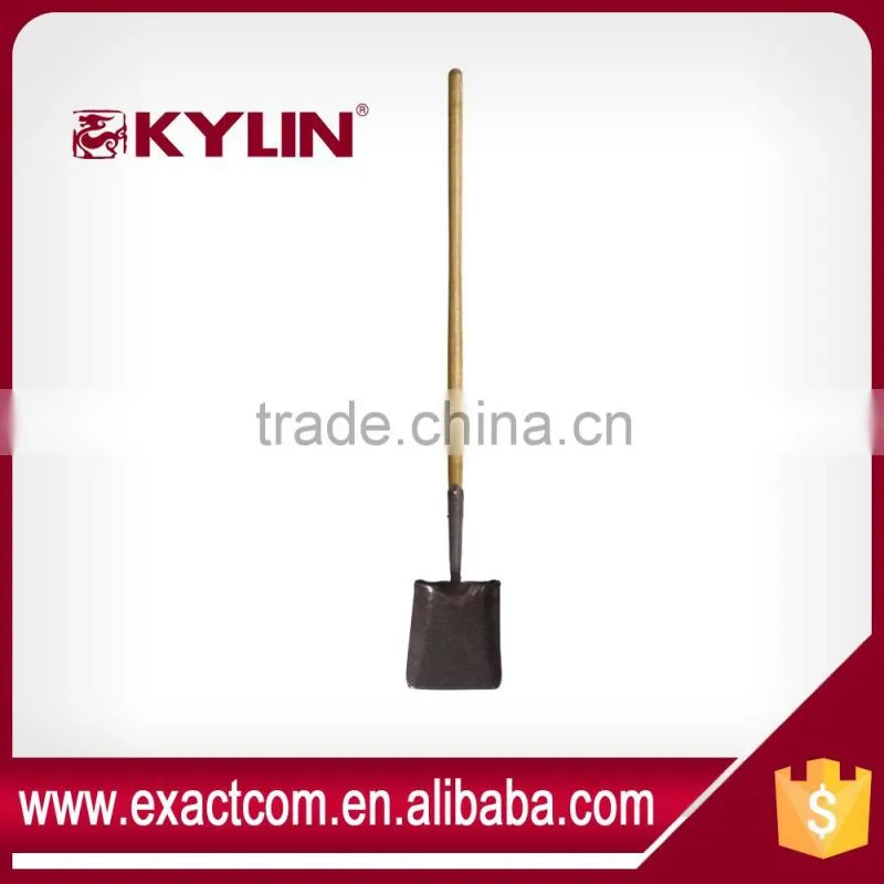 Ash Wood Handle Flat Garden Shovel