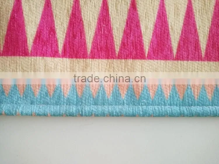 custom jet printing chenille mat