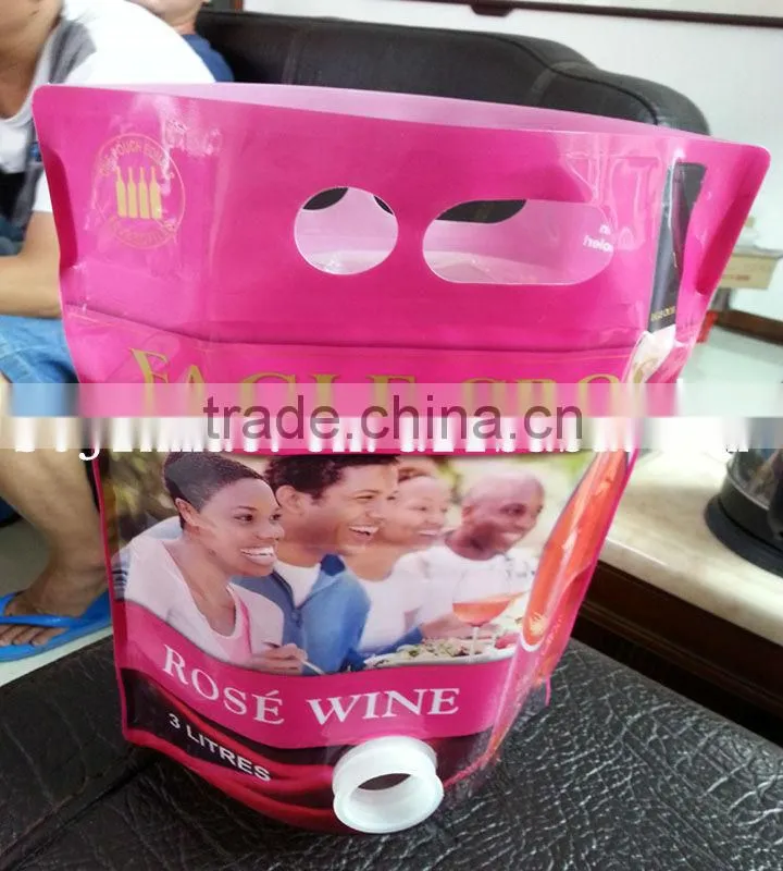 Flexible clear drink stand up spout pouch