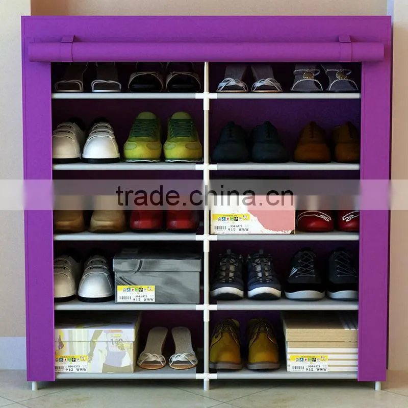 Hot selling covered container shoe rack with canvas FH-F0207