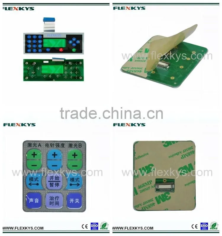 High quality metal dome PCB based membrane keyboard switches