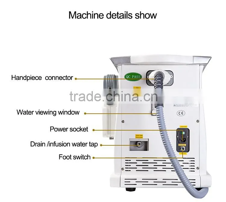 Q-swithched ND:YAG Laser machine laser tattoo removal q switched nd yag laser / laser tattoo removal / tattoo removal machine