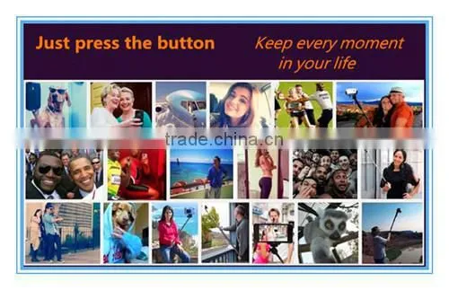 Hot sale high quality camera smonopod elfie stick bluetooth remote shutter