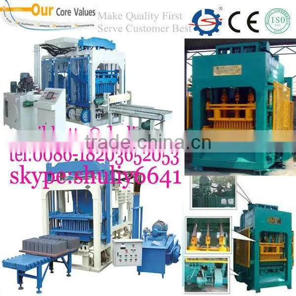 High-Tech ! QT6-15 cement block machine/cement block making machine price