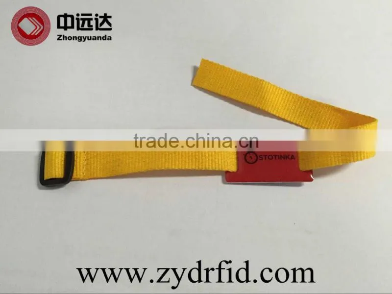 High Quality HF RFID woven wristband printing festival RFID fabric bracelet