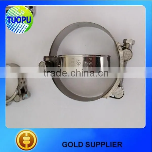 Promotional hardware strong stainless steel hose clamp,heavy duty metal hose clamp with nut