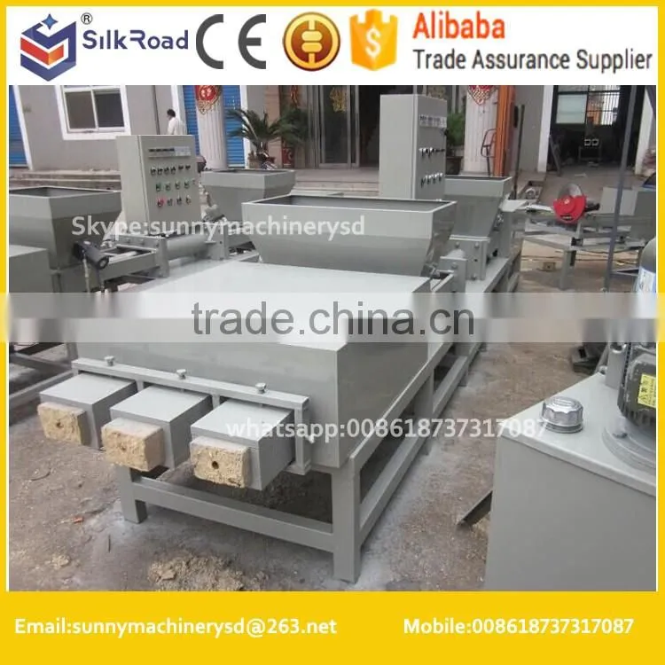 hot pressing hydraulic working Wood sawdust block press machine
