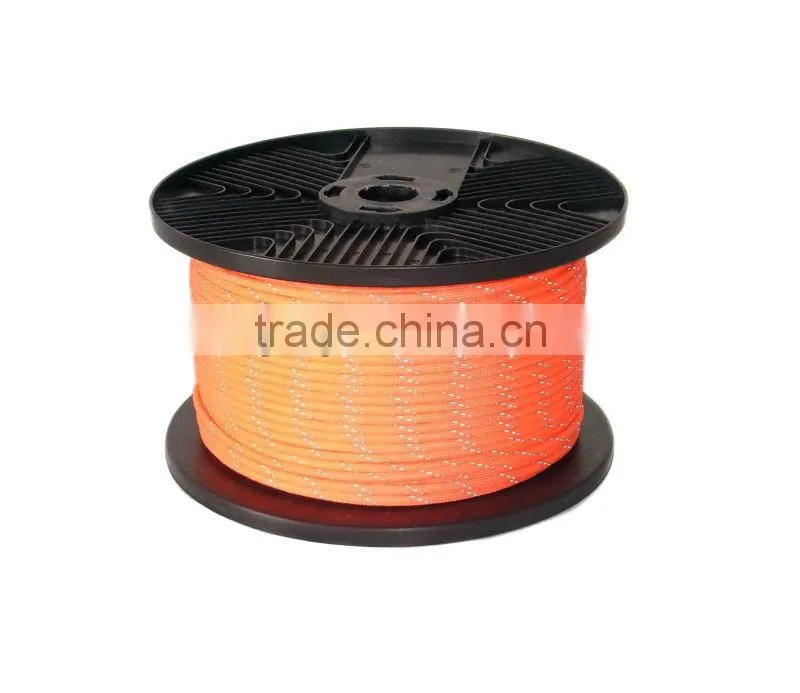 New Black Reflective Tracer Paracord 500 Feet
