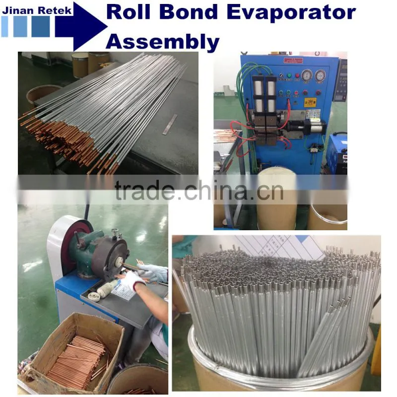 white aluminium roll bond evaporator for water dispenser