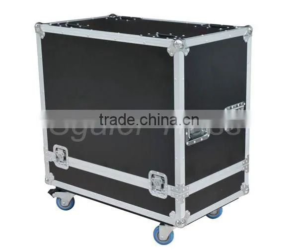 Wholesale portable aluminum cosmetic flight box case with wheel