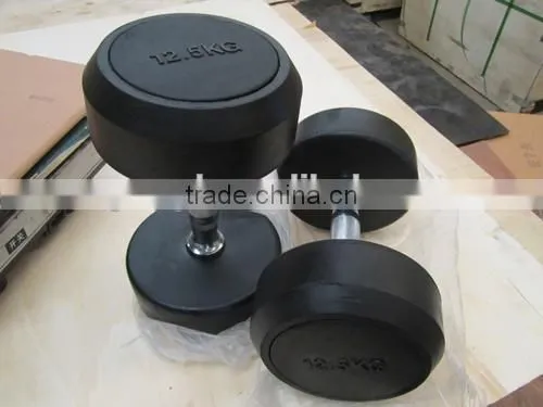 Hot sales cast iron round dumbbell