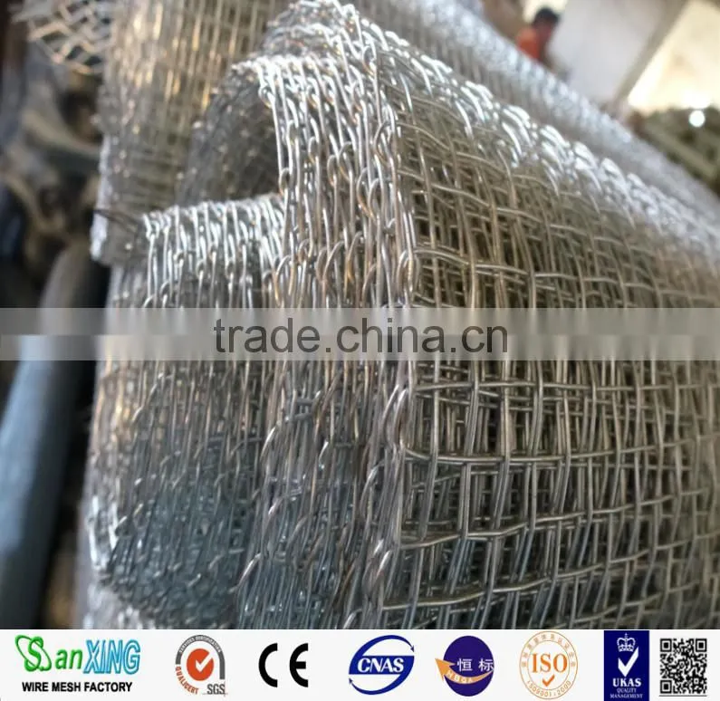 Square wire mesh safety guards in machinery enclosures used