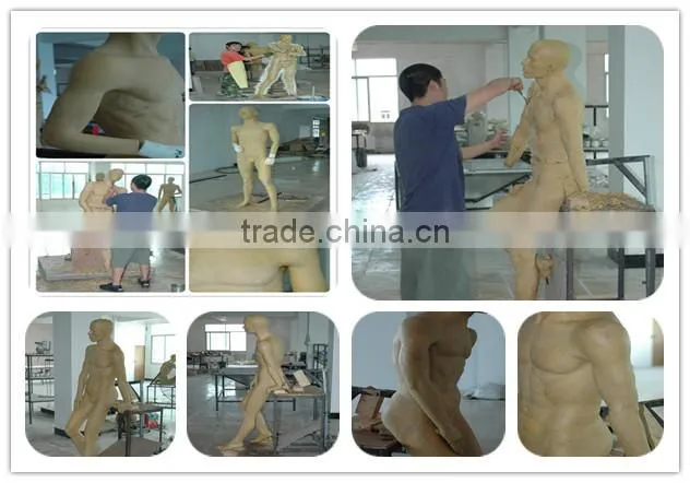 Wholesale Fiberglass abstract male mannequin without head display