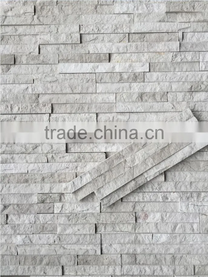Chinese white wooden marble cutural stone