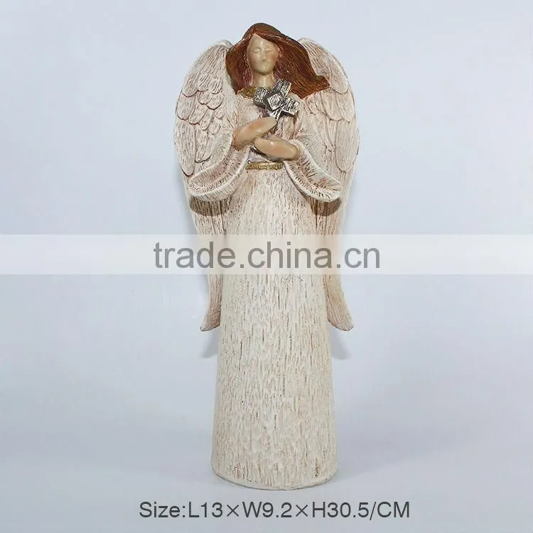 Polyresin religious angel figurine