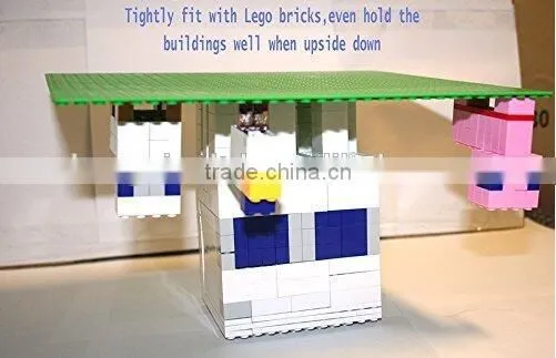 Variety Pack Compatible Building Plates with Legos and Duplo,Silicone Baseplate Mat