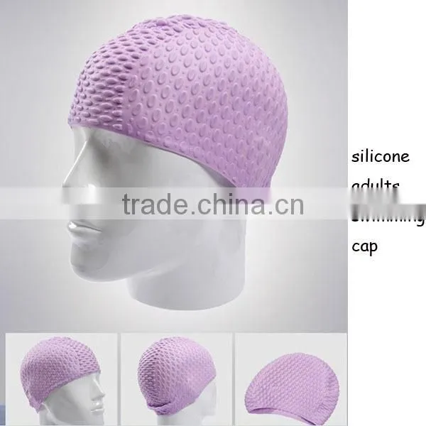 Bright fashionable silicone swimming cap / sport silicone swimming cap
