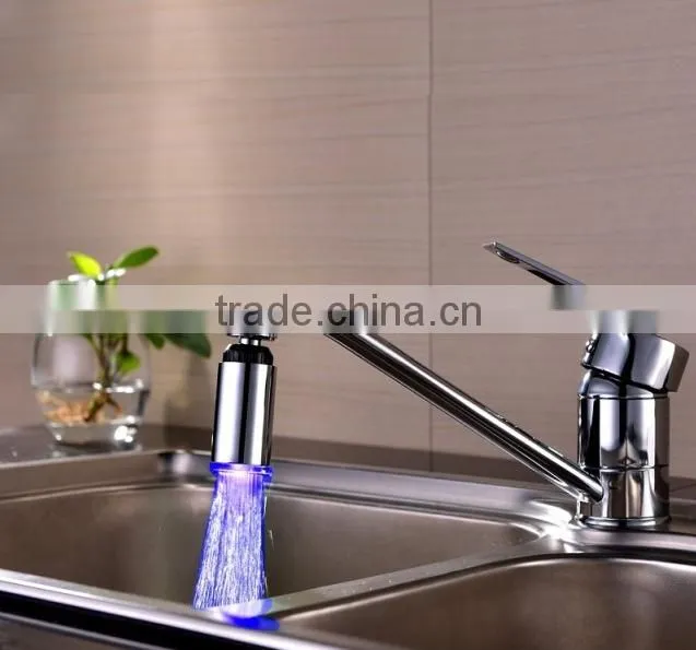 Innovative Glow Temperature Sensor LED Water Stream Temperature Control Faucet Tap 3 Colors