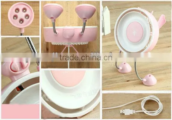 Supply Creative fashion USB mini lamp fan