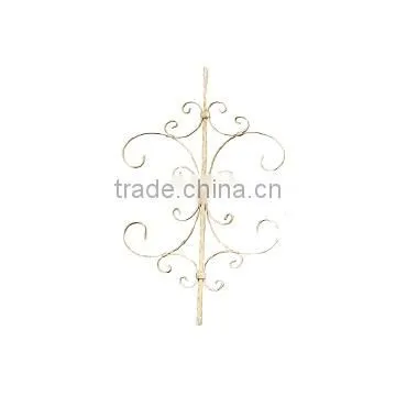 Metal fence post for garden fence
