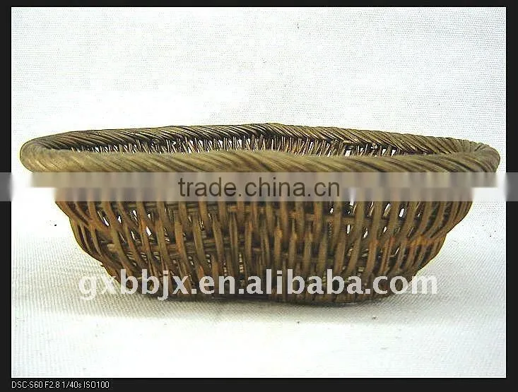 Heart shaped rattan weave storage rattan vagetable trays set of two