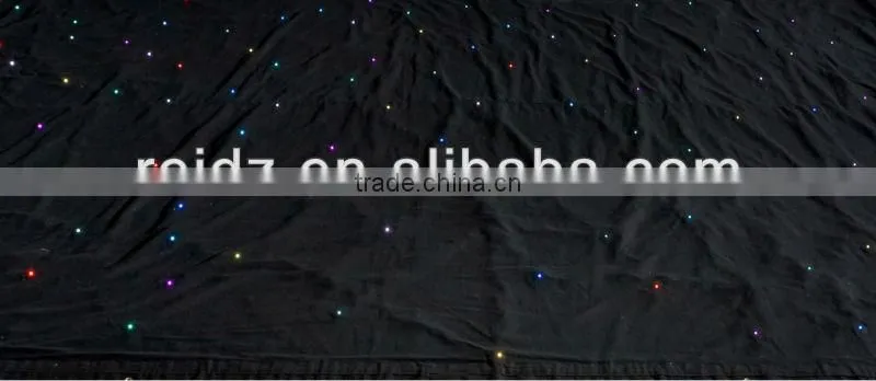 rgb stage lighting deco LED star black cloth