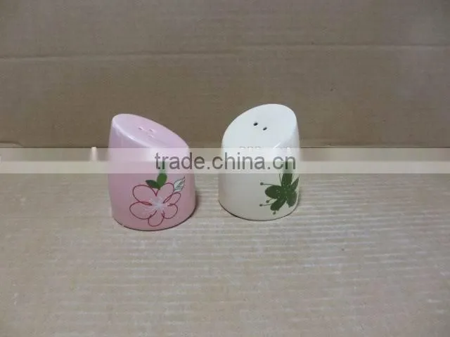 Good Ceramic Salt Pepper Oil Vinegar Set of New Classic