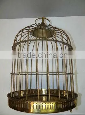 Vintage Beautiful Metal Large Hanging Bird Cage
