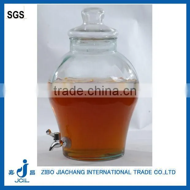 PJ24 clear glass beverage dispenser