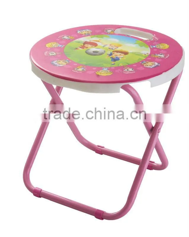 cartoon foldable metal chair for kids