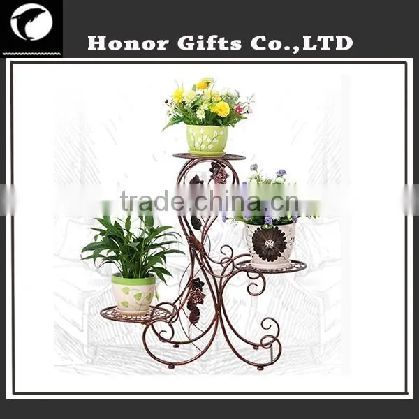 Decorative Cast Iron Plant Stands Metal Flower Shelf