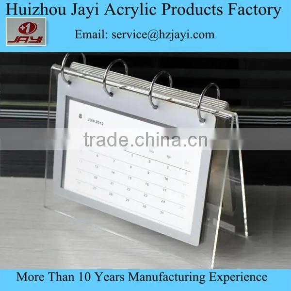 Alibaba china supplier OEM acrylic standing desk calendar desk top calendar