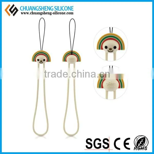 Cute cartoon yellow duck phone lanyard for decoration