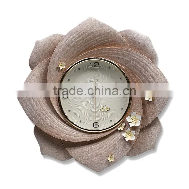 M28B Momoda Creative modern fancy elegant 3D flower wall clock quiet quartz home decoration large wall table clock set