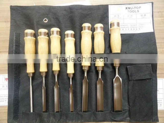 high quality graving chisel/wood carving chisel set-7pc