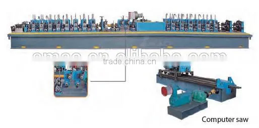full automatic hig frequency welded pipe mill line