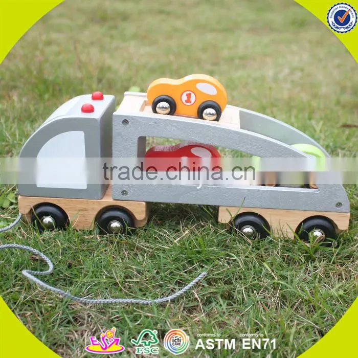Wholesale hot baby wooden train blocks toy diy creative kids wooden train blocks toy W04A067
