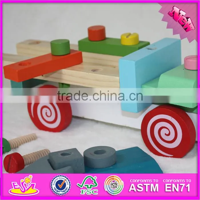 2016 best design educational children wooden toy screws for sale W03C026