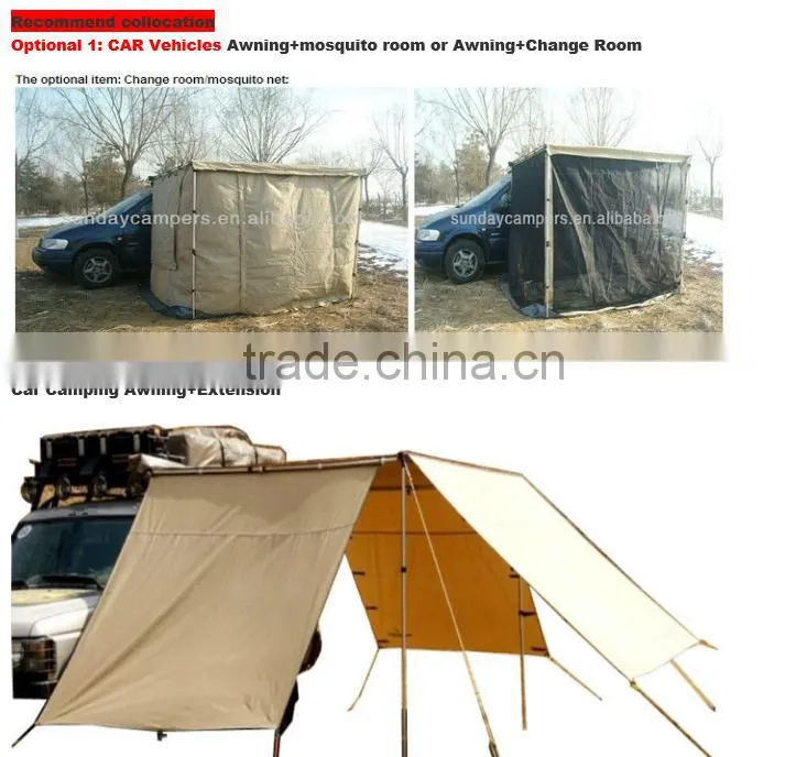 china Manufacturer high grade fabric retractable car awning