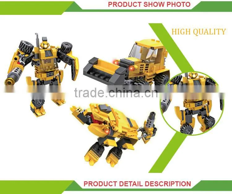 3 in 1 Wholesale child intellect building blocks programmable robot toy