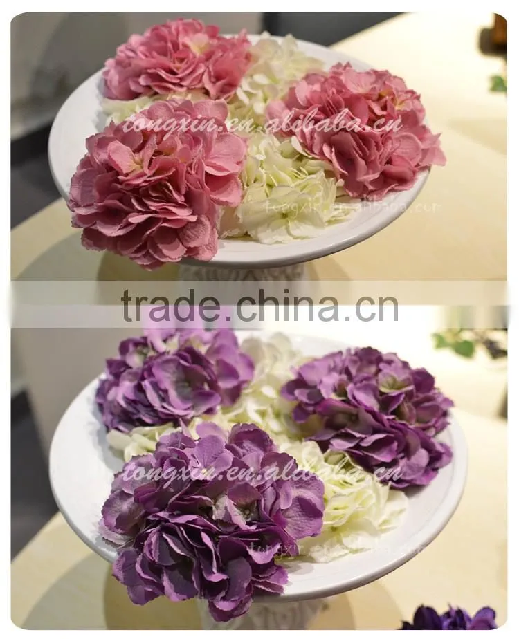 centerpieces flower artificial hydrangea head