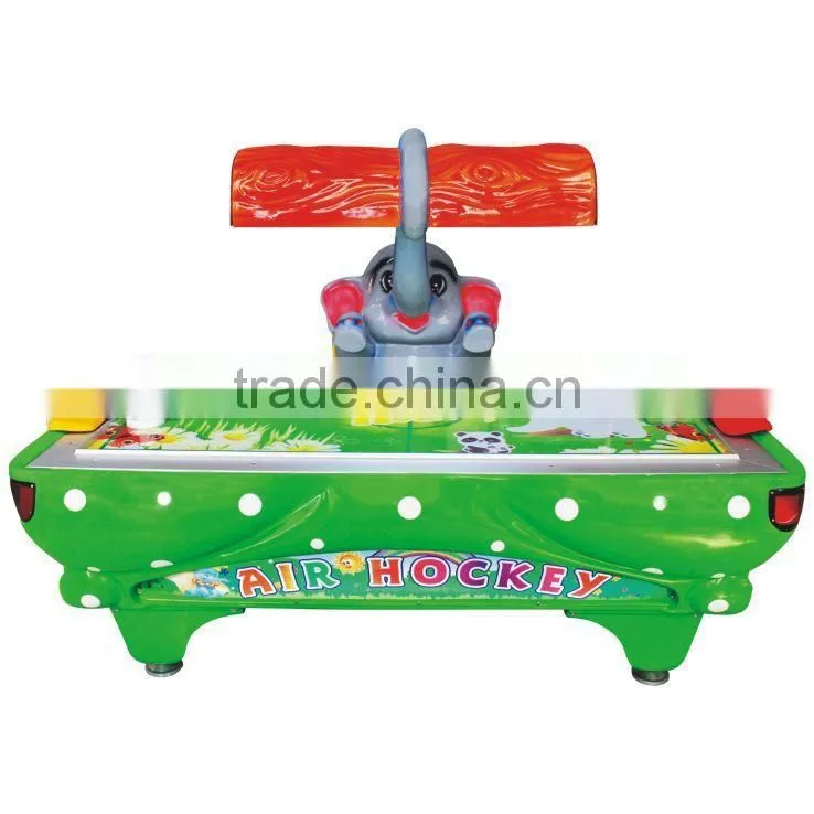 Elephant air hockey coin game machine for amusement park flying hockey for sale