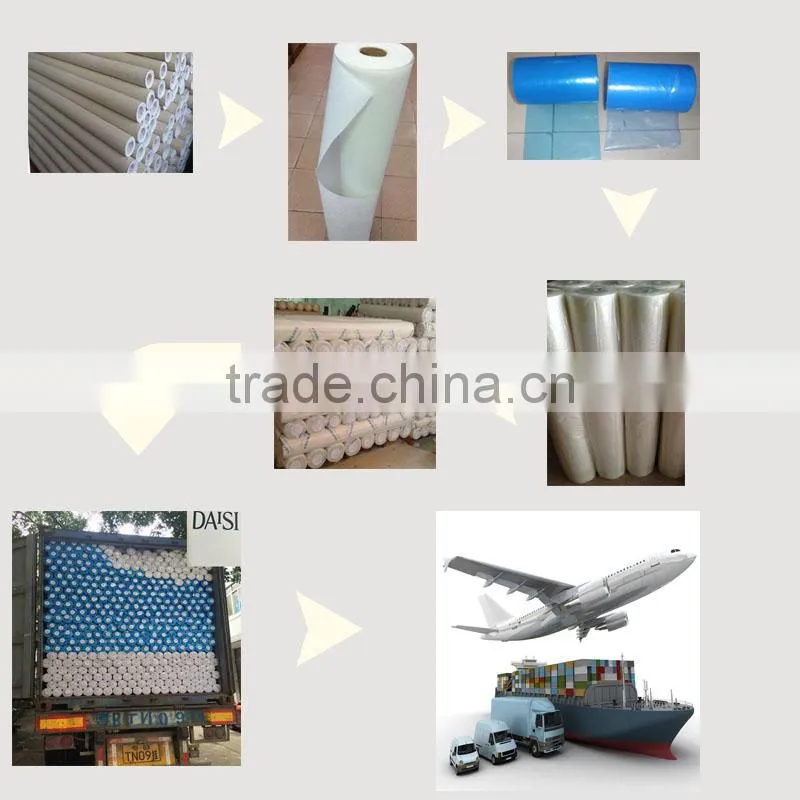 Nonwoven interlining felt colorful needle punch for embroidery