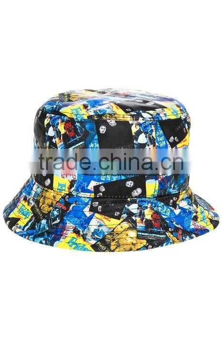 Spring Fashion Digital Printing Bucket Hat Custom Floral Bob Hat