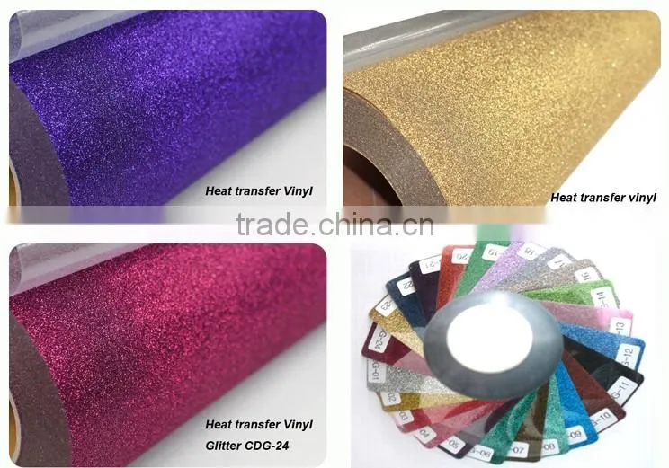 Korea Thermo heat transfer film vinyl glitter transfer
